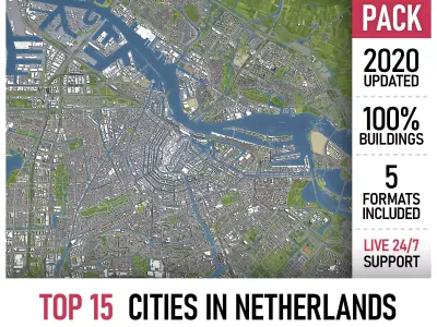 Netherlands 3D Model Pack purchase