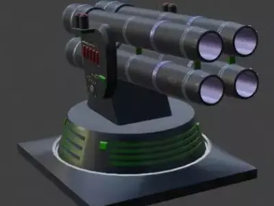 TD Tower 006 Missile Launcher Low-poly 3D model