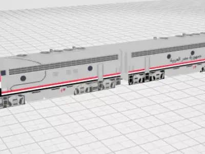 Train egypt 3D model