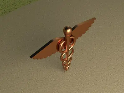 Symbol Of Medicine 3D model