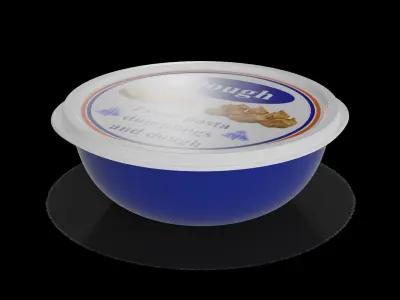 Fresh pasta dumplings and dough Dough 3D model buy
