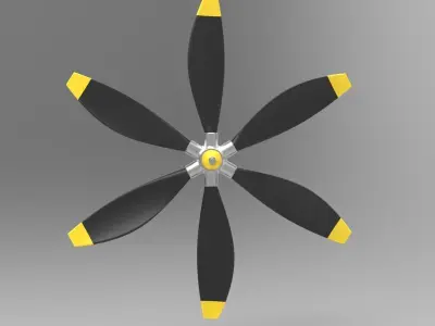 Propeller from airboat 3D model