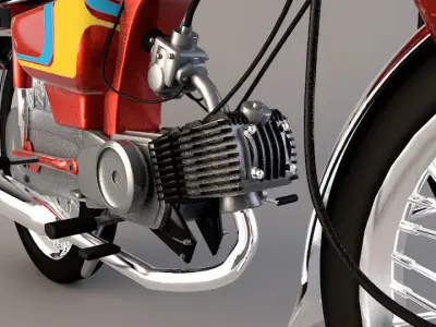 Motor Cycle CD70 3D model