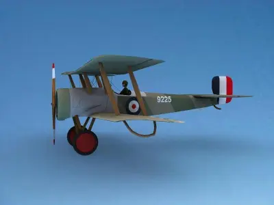 Bristol Scout Toy Plane 3D model