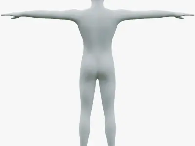 Animated Male Mannequin 03 PBR 3D model
