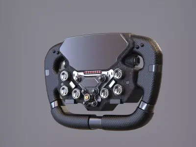 steering wheel auto motor tuning formule  3D model