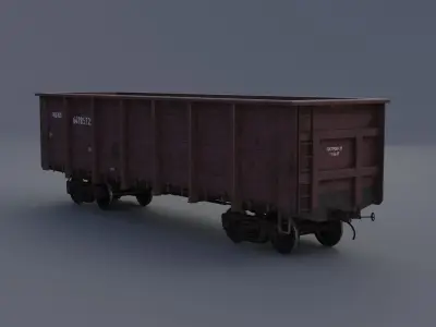 Open wagon 3D model