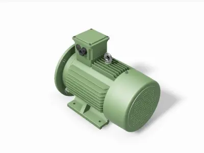132S B35 Top - IEC electric motor - 3D CAD model 3D model