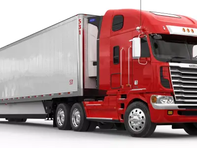 Freightliner Argosy With Trailer  3D model