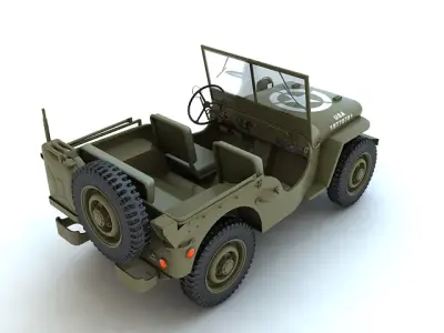 Willys MB 3D model purchase