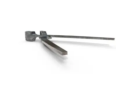 Mold pliers for musket bullets Low-poly 3D model