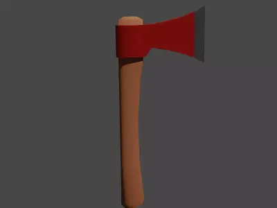 Low poly Axe Free 3D model