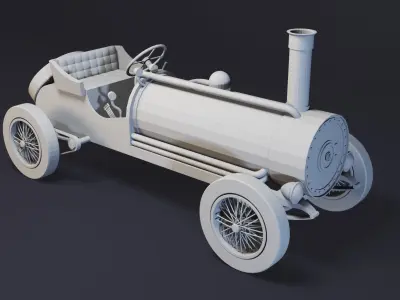 7- Classic Cars- High detail 3d models Low-poly 3D model