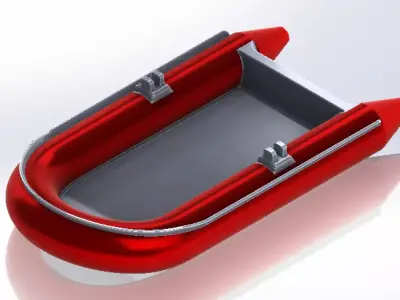 Inflatable Boat 3D model