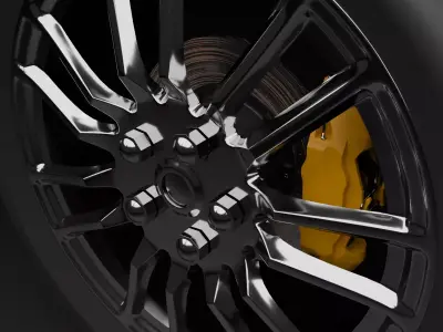 wheel 3D model from CGTrader - PBR