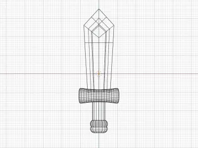 Simple Stylized Sword Low-poly 3D model