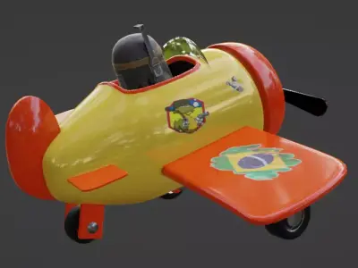 Single engine plane Free 3D model