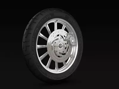 Motorcycle Wheel 3D model