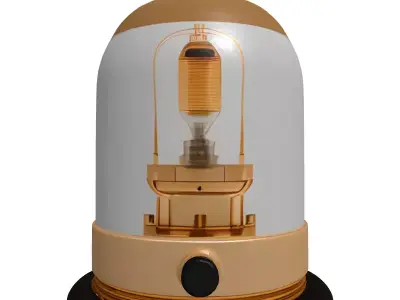 Steampunk Vacuum Tube Lamp 3D model