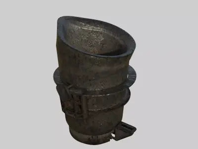 Laddle Bucket Low-poly 3D model