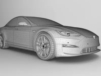 Tesla Model S Plaid 2023 3D model