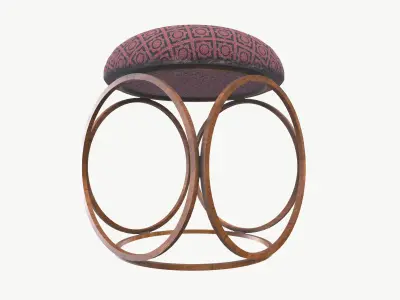 ottoman Chair Low-poly 3D model