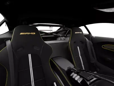 Mercedes AMG GT Black Series 2021 High Detail Game Ready Low-poly 3D model