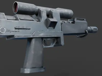 Star Wars Pirate Blaster Low-poly 3D model