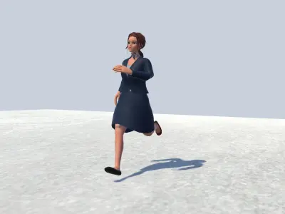 air hosts Rigged  3D model