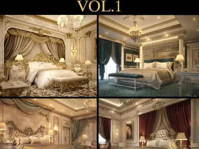 Bedrooms Pack Vol (1) 3D model
