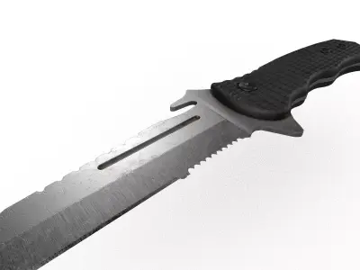 Tactical knife Free low-poly 3D model purchase