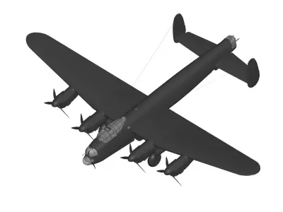 Avro Lancaster 3D model purchase