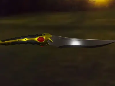 ARYA STARK DAGGER   CATSPAW VELYRIAN STEEL DAGA ZARPA DE GATO  3D model