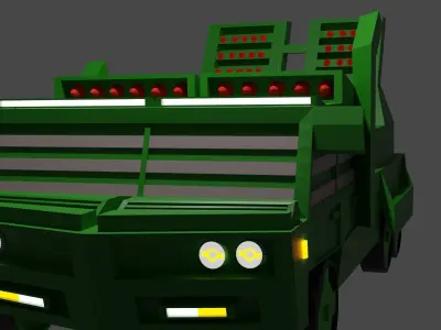 Low poly Military vehicles Low-poly 3D model