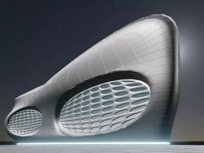 Sci-fi Building 3D model purchase