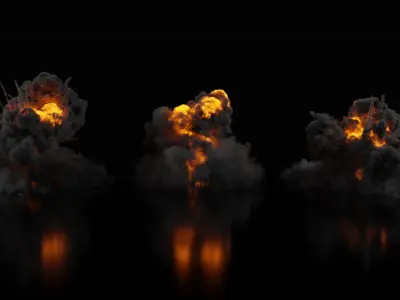 Explosiv VDB-Pack 3D model 3D model