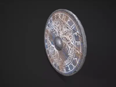 Viking Shield - Game-Ready Asset Low-poly 3D model