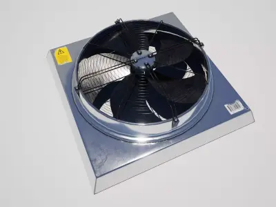  Industrial Fan Low-poly 3D model purchase