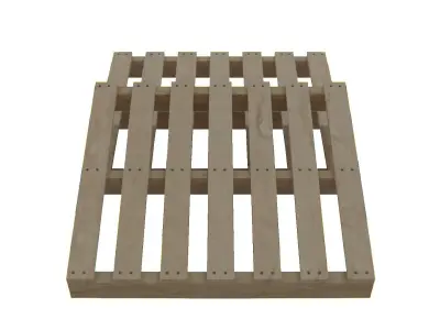 WoodPalletV-03 wooden pallets Low-poly 3D model