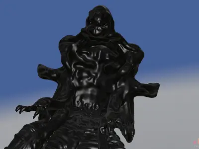 Giger Style  Sci-fi Cockpit Chair 3D model