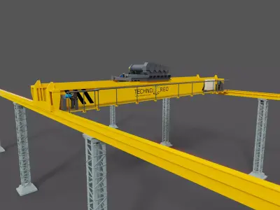 EOT Crane 3D Model Low-poly 3D model
