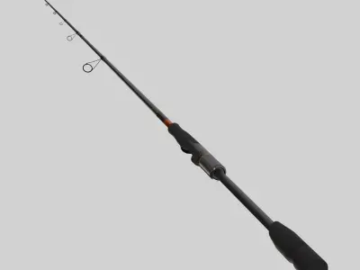 Fishing rod Low-poly 3D model order