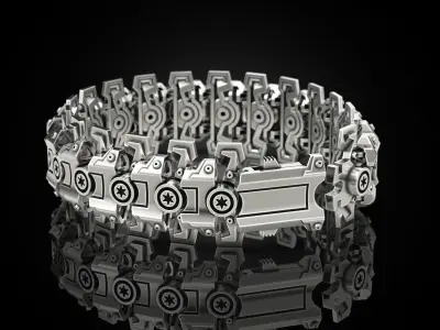 Mechanic Military Bracelet 3D print model