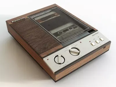 Vintage Panasonic Answering Machine 3D model purchase