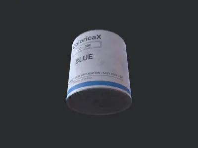 Paint Can Quart Low-poly 3D model
