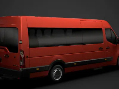 Vauxhall Movano L4H2 MiniBus 2020 3D model