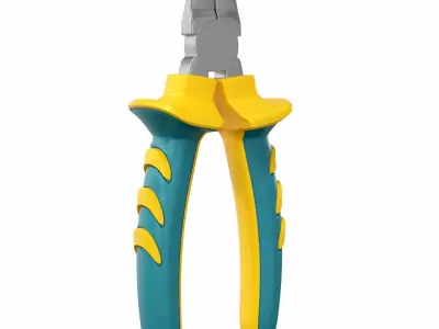 wire cutter plier 3D model