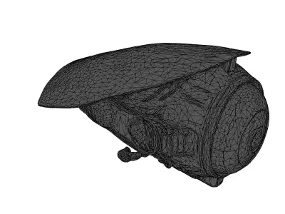 Futuristic Cybernetic Eye 3D Model 3D model