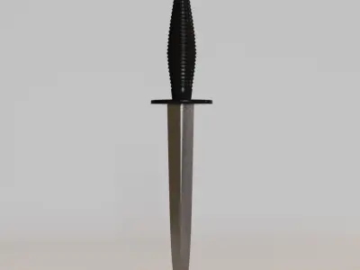 Dagger Low-poly 3D model