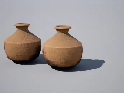 Egyptian Jar Low-poly 3D model buy
